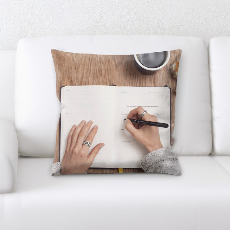 Microsuede Reversible Throw Pillow