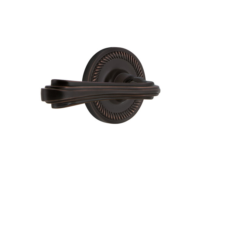Double mannequin de corde avec levier fleur, Bronze intemporel
