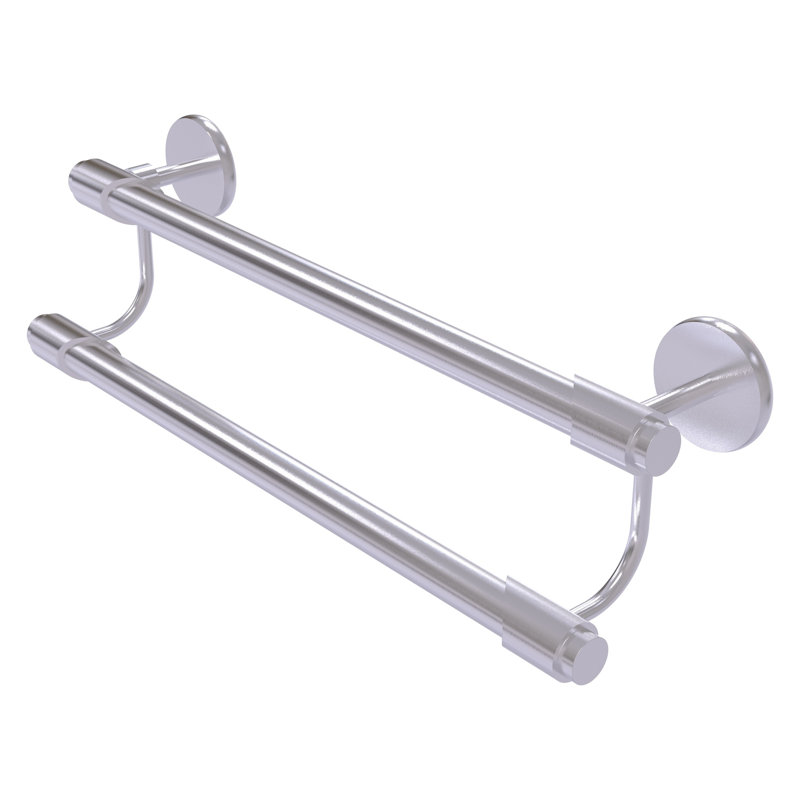 Double barre à serviettes murale Marnell, 18 po, Chrome satiné