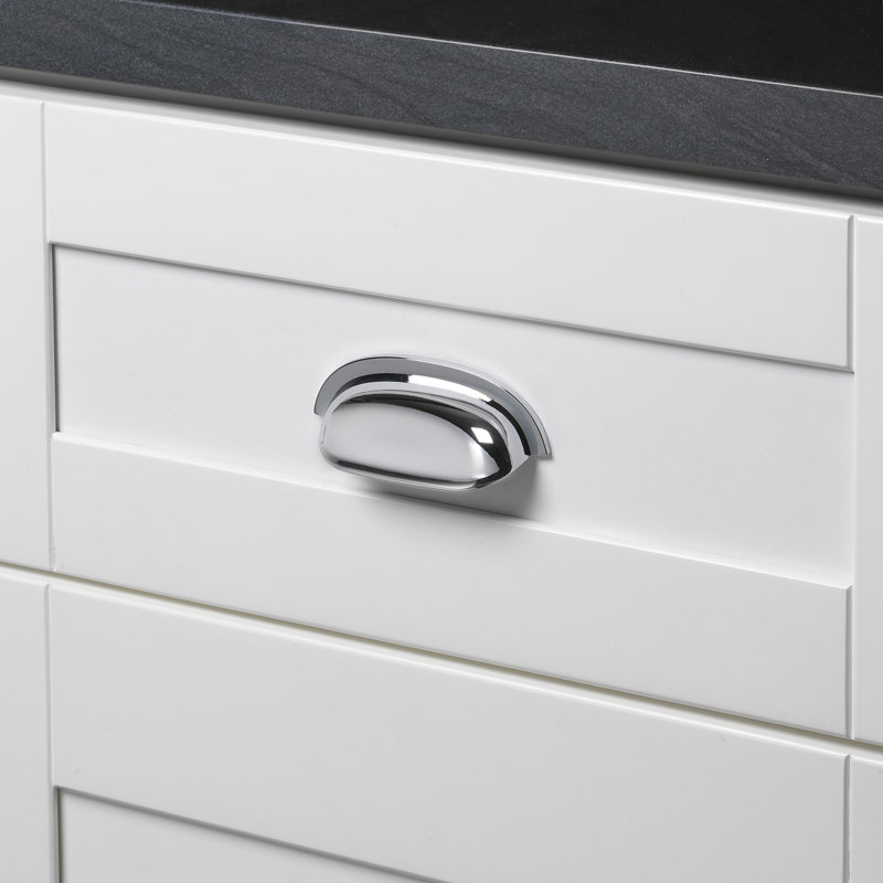 Emballage multiple de poignées pour meuble et armoires de cuisine centre en centre de 2 1/2 po, Chrome poli