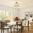 Nichoel 3-Light 7.28'' 2-Tier Drum Semi Flush Mount Ceiling Lights With Fabric Linen Shade-1978614332