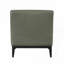 Fauteuil d'appoint en cuir et bois massif