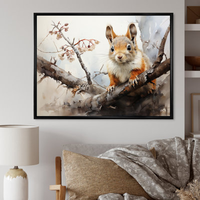 " Brown Squirrel Curious Observer III "
