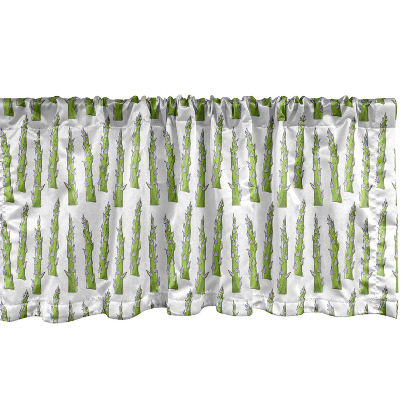 Ensemble de 2 cantonnières Ambesonne Asperge, L 54 po x L 12 po