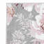 Dramatic Floral Machine Woven Grey/Pink Rug-67405681