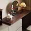Coiffeuse avec miroir, 6 tiroirs, 1 chaise