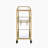 Mirrored & Champagne Finish Serving Cart
