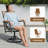 6-Person Steel Patio Dining Set with Swivel Chairs-63495086-37666289