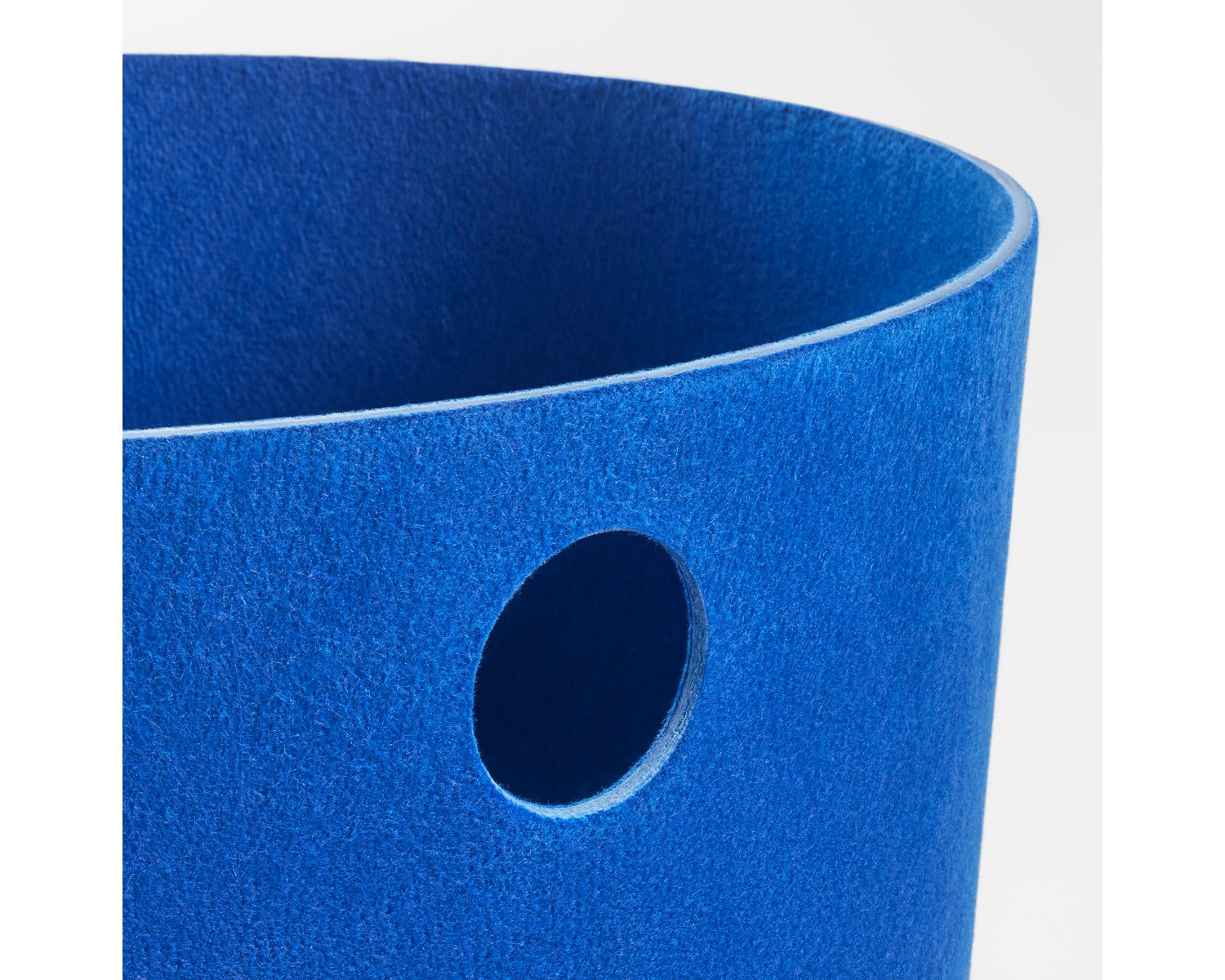 Olly Polyester Basket With Handles, Cobalt, 16" x 16"