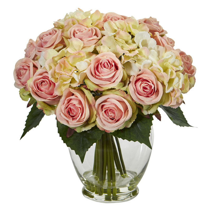 Arrangement de fleurs mélangé artificiel dans un vase