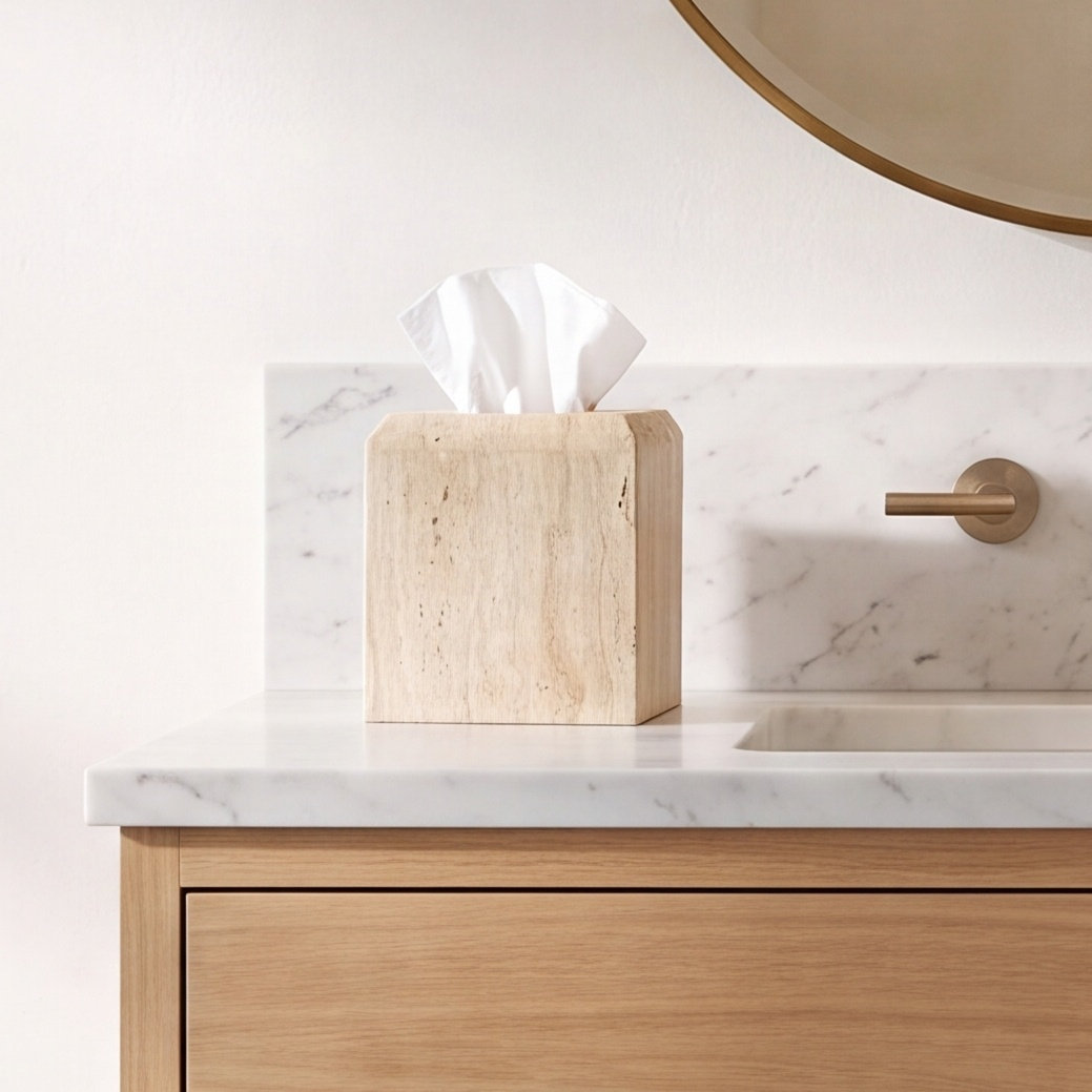 Austin Marble Tissue Box Cover