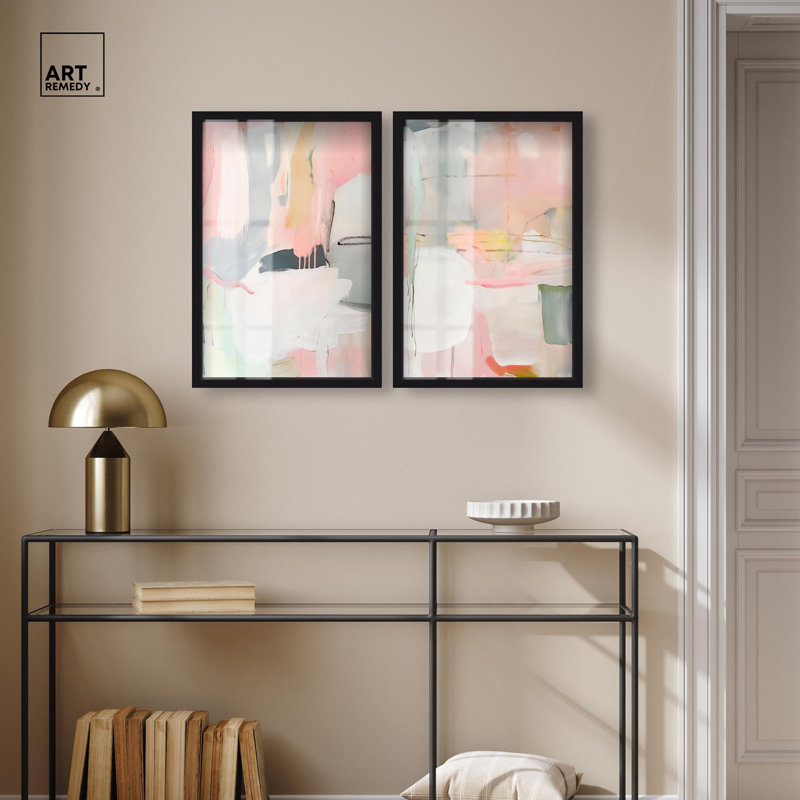 Oasis Minimalist Room Art , H 25 po x l 17 po, Noir