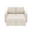 Canapé-lit avec lit escamotable et méridienne beige-1736333540