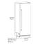 ZLINE Autograph 30 in. Column Refrigerator with Graphite Gray Interior and Champagne Bronze Accents-594561989
