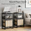 Manufactured Wood,Metal 71cm H Media Shelves-1140397975