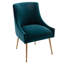 Chaise d'appoint en velours l 22 po Johileny-1011543627