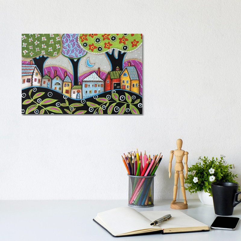 Town I by Karla Gerard - Wrapped Canvas Gallery-Wrapped Canvas Giclée, 20.32cm H x 20.32cm W