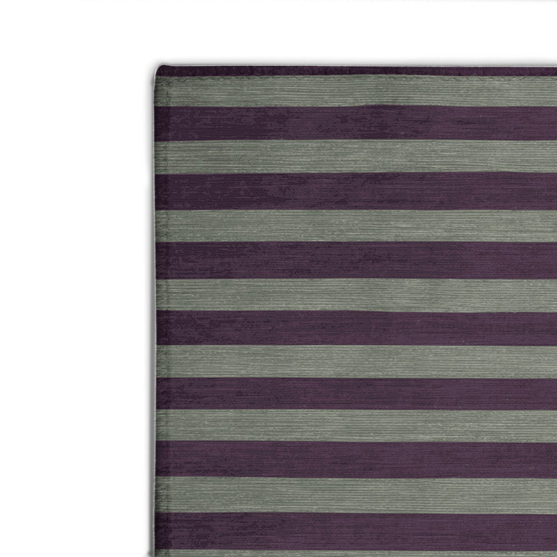 Tapis intérieur / extérieur mauve HorizontalStripes, Rectangle 4pi x 6 pi
