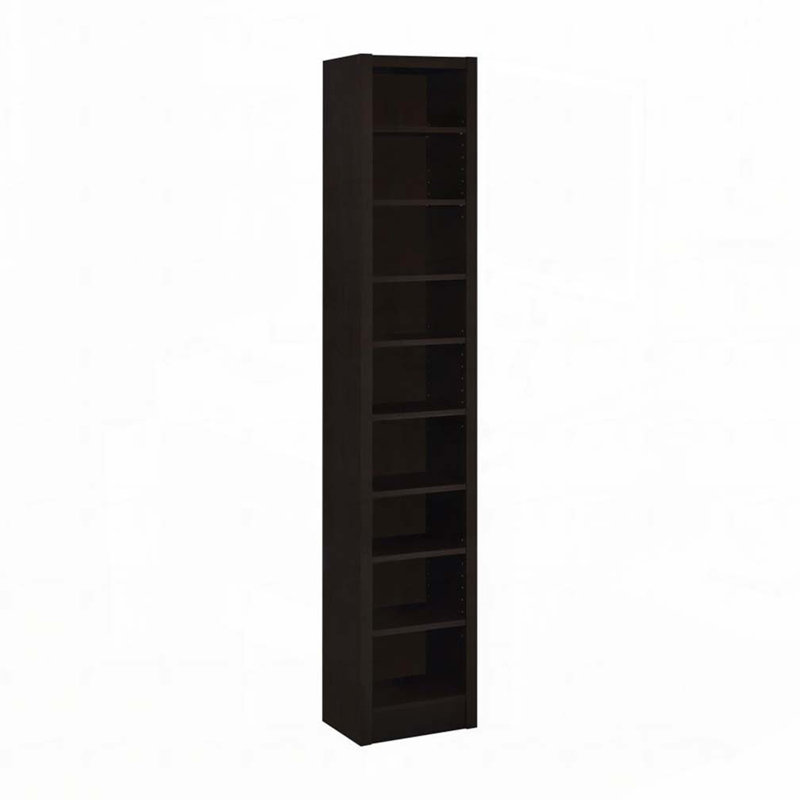 Rectangular 8-shelf Bookcase With 2 Fixed Shelves