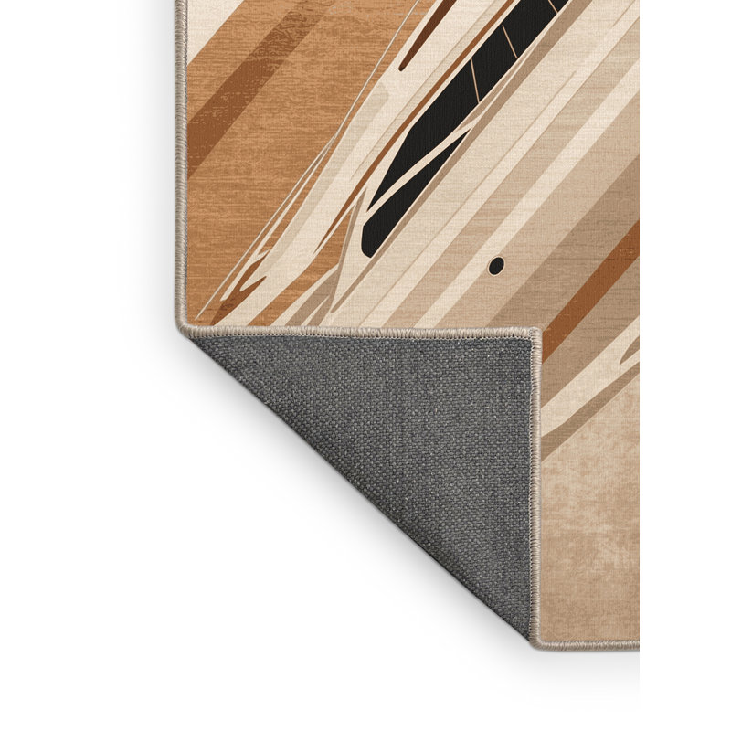 Soft Plush Eddy Luxury Yacht Posh & Luxe Area Rug in Beige – Beige Binding, 2x5