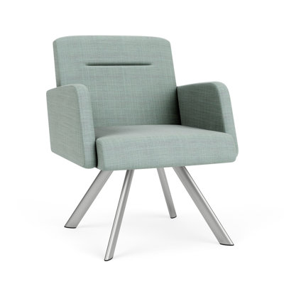 Willow Lounge Reception Guest Chair Steel Legs