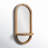 Meliora Wood Framed Capsule Mirror with Shelf-1192783756-1192783755