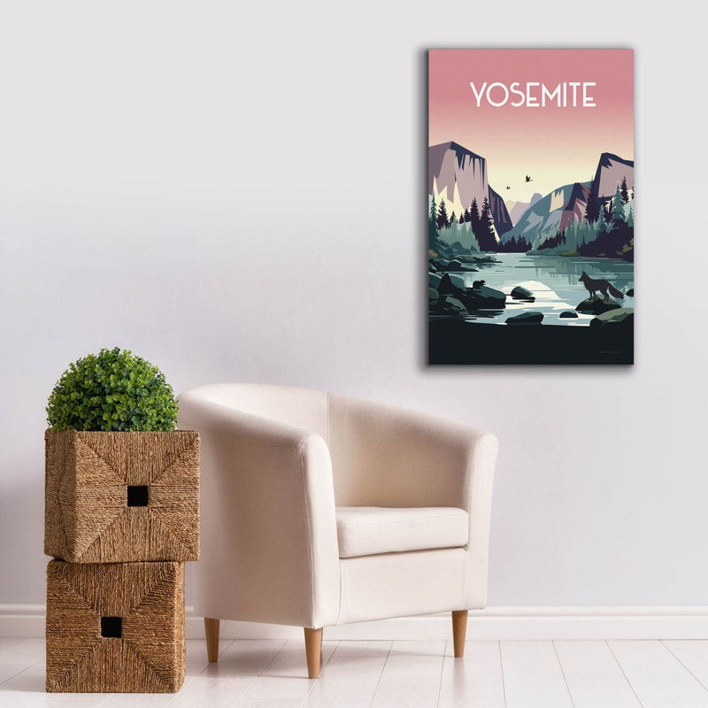 "Epic Graffiti" Yosemite "par Omar Escalante, art mural sur toile, H 40 po x l 26 po x P 1,5 po