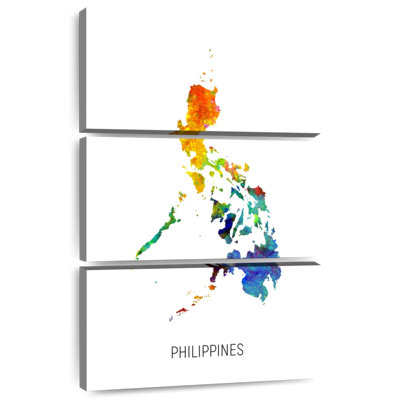 Carte d'aquarelle à Aliaz, Philippines I