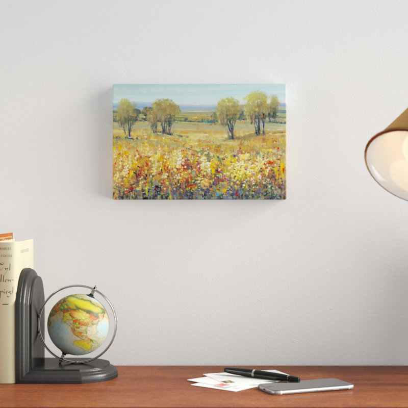 Golden Fields II by Timothy O' Toole - Painting, 20cm H x 30cm W, Wrapped Canvas