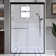 44'' - 48'' W x 72" H Double Sliding Semi-Frameless Shower Door with SGCC Certified Clear Glass