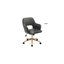 Chaise de bureau pivotante à dossier courbé en tissu de 24 po de largeur-1995912549