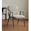 Chaise de salle à manger en velours avec accoudoirs et dossiers Italian Minimalist