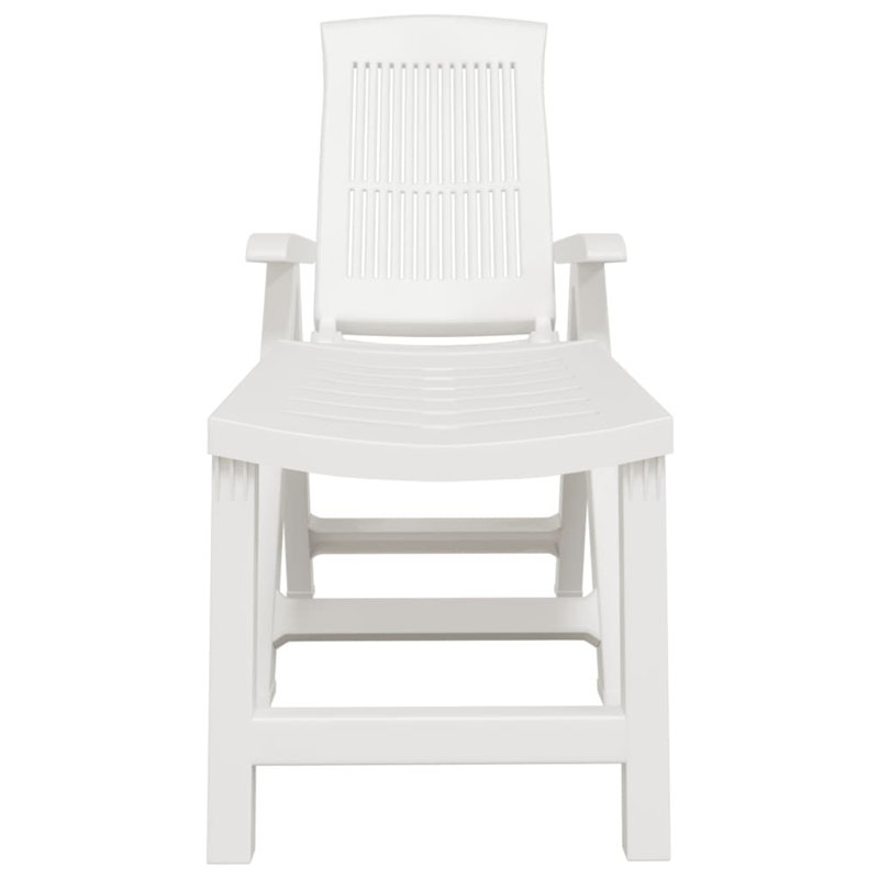Boskovich 114cm Long Reclining Single Chaise, White