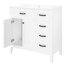 Ensemble de meuble-lavabo 36 po avec lavabo, armoire de salle de bain avec tiroirs, cadre solide et panneau de fibres à densité moyenne-115898734