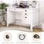 Petit bureau blanc avec rangement