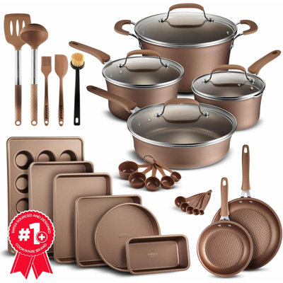 23 - Piece Aluminum Cookware Set