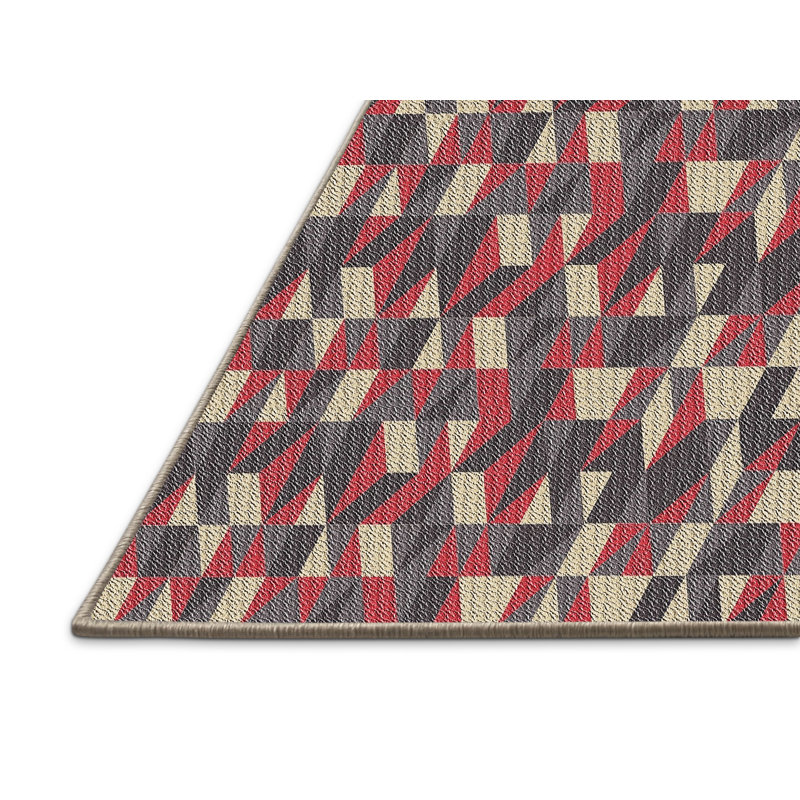 Tapis rouge / noir Audra, Rectangle 7 pi x 9 pi