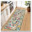 Runner Rug 2X6 Green, Floral Non-Slip Washable -Thin Soft Indoor Carpet, Stain Resistant Rug For Hallway Entryway Bedroom Kitchen Laundry Bathroom Dorm-2067382395-2067382396