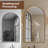 Aluminum Framed Arched Wall Mounted Bathroom Vanity Mirror-1171983126-1171983124