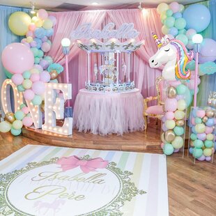 Unicorn Backdrop 73'' x 43'' - Rainbow Unicorn Party Decorations for Girls  Baby Shower Unicorn Theme Birthday Party Supplies Large Photography
