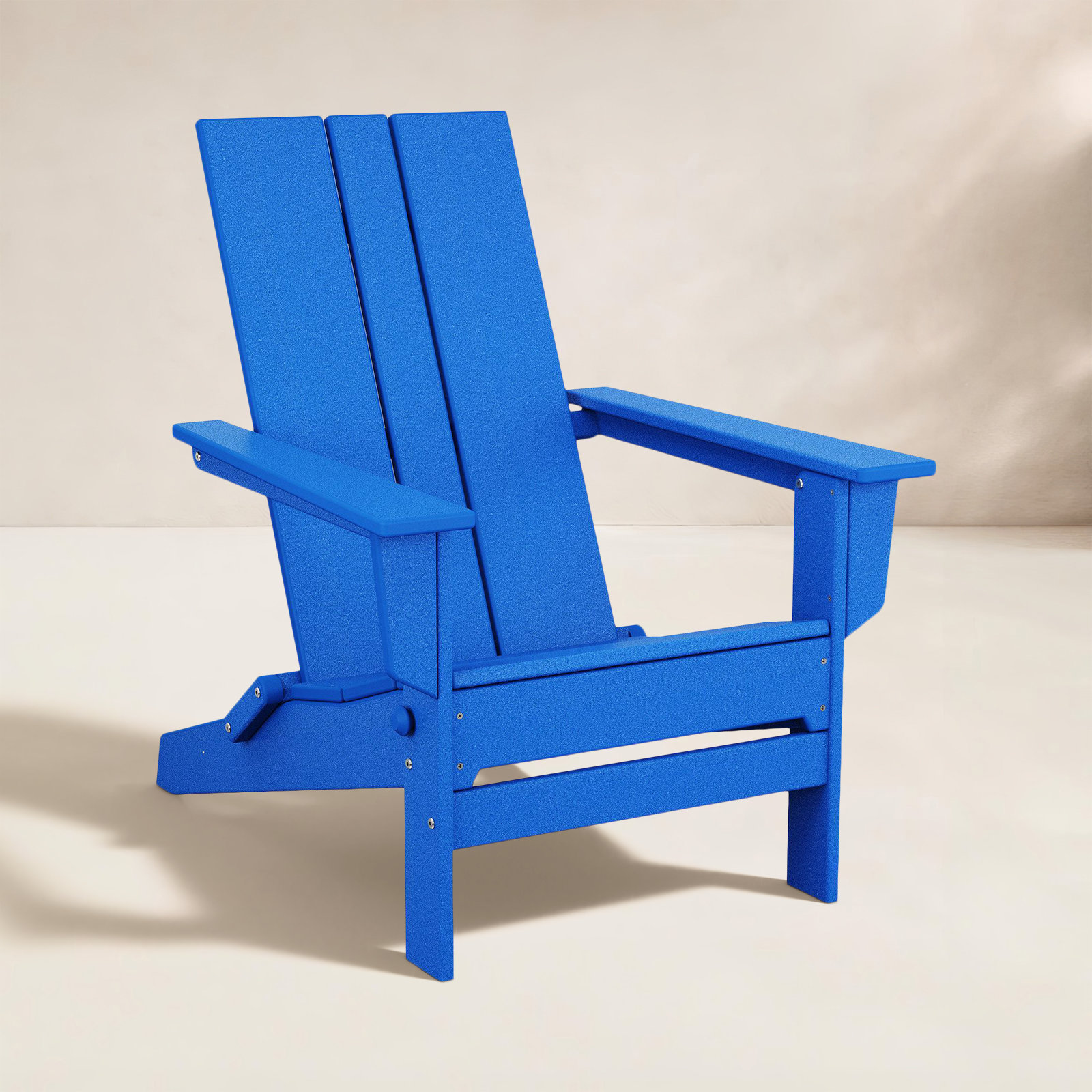 POLYWOOD® Folding Adirondack Chair, Blue