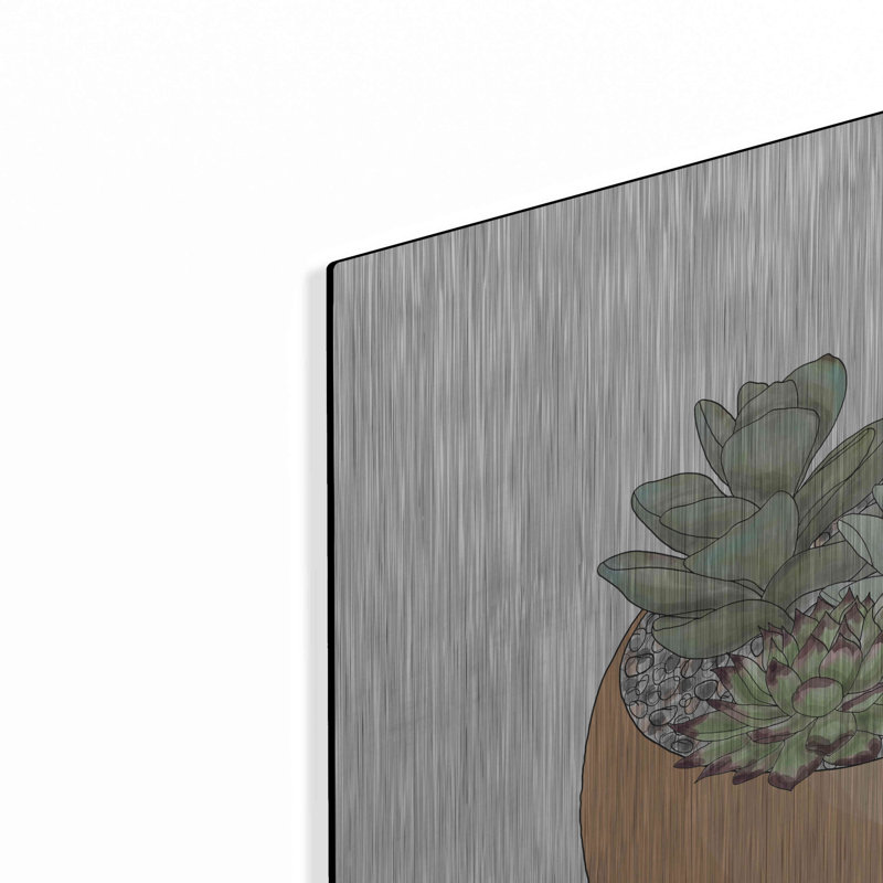 «Succulent Planter II» par Heidi Kuntz, H 24 po x l 24 po