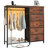 6-Drawer Storage Dresser with LED Lights, Hanging Rack & Charging Station-1228887840
