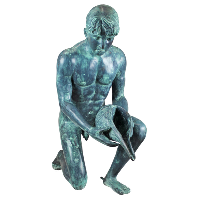 Man with Shell Statue