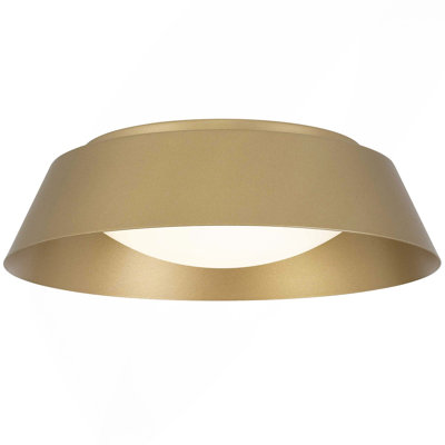 15" Brass LED Flush Mount