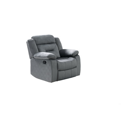1Pc Motion Recliner Chair Couch Manual Motion Plush Armrest Living Room Furniture Chair