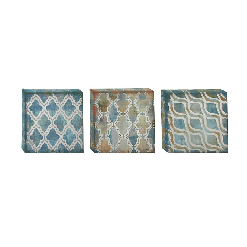 Ensemble de 3 reproductions d’art sur toile
