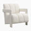 Chaise avec accoudoirs avec accoudoirs en forme de L et tissu en polyester 26,3 po U-Can Modern-403508362