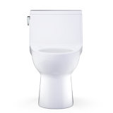 TOTO Redington One-Piece Elongated 1.28 GPF WASHLET+ and Auto Flush Ready Universal Height Toilet with CEFIONTECT, Cotton White - CST672CEFGAT40#01