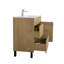 Scoggin 40 po L x 18 po P 1 porte et 2 tiroirs Meuble-lavabo avec évier simple et Comptoir en Céramique